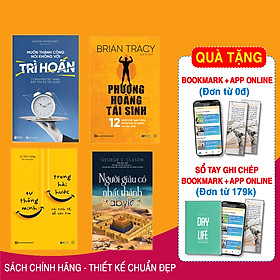 Bộ 4 Cuốn Sách Giúp Quý khách hàng Đổi Đời: Phượng Hoàng Tái Sinh, Sự Thông Minh Trong Hài Hước, Người Giàu Nhất Babylon, Muốn Thành Công Nói Không Với Trì Hoãn