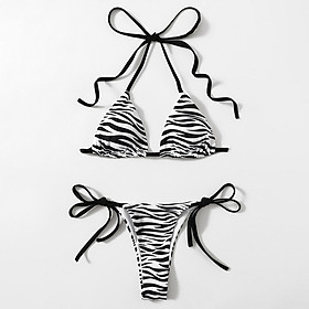 Bikini 2 mảnh buộc dây bơi lội Đồ đi biển Basics Cao Cấp