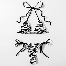 Bộ Bikini đi biển, Đồ Bơi Nữ Hai Mảnh Buộc Dây Đơn Giản Quyến Rũ