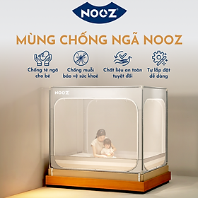 Mùng Chống Ngã NOOZ Khung Vuông Màng Chống Muỗi Dễ Lắp Đặt Không Khoan Tường NOOZ Home Goods