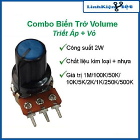 Combo Biến Trở Volume (Triết Áp + Vỏ Triết Áp Nhựa)