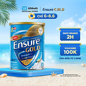Thực phẩm dinh dưỡng y học Ensure Gold hương vani ít ngọt 800g/850g