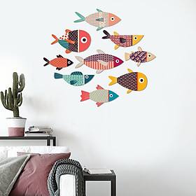 BỘ TRANH TREO TƯỜNG COLOR FISHES PHONG CÁCH NHẬT  BẢN, TRANH TREO TƯỜNG PHÒNG KHÁCH, PHÒNG NGỦ , PHÒNG ĂN