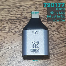 Mua Đầu chuyển mini displayport/ dp ra hdmi 4k60hz hỗ trợ pc  máy tính để bàn  laptop card màn hình rời