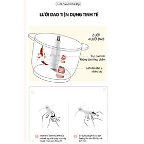 Mua Máy Xay Thịt - Xay Sinh Tố Đa Năng Cối Inox 304  Công Suất Lớn Xay Thịt  Xay Tỏi Ớt  Xay Rau - Hàng Chất Lượng
