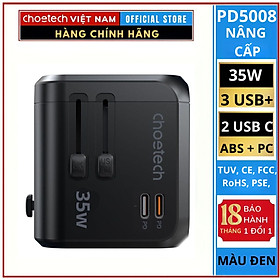 Mua Củ sạc Choetech PD5008 du lịch đa năng 35W  (Bản nâng cấp)- Hàng chính hãng