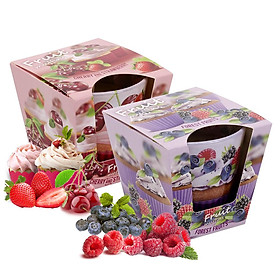 Mua Combo 2 ly nến thơm Bartek nhập khẩu Châu Âu Fruit Muffins 115g - bánh muffin trái cây