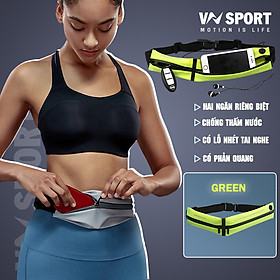 Túi Đeo Hông Chạy Bộ VNSPORT - VNS021, Túi Đeo Bụng Chạy Bộ Nam Nữ Cao Cấp, Chống Thấm Nước, Thời Trang