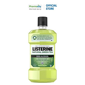 Nước súc miệng Listerine ngừa sâu răng hương trà xanh Mouthwash Natural