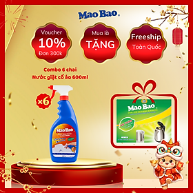 Combo 06 Chai Nước Giặt Cổ Áo Mao Bao 600ml