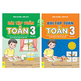 Sách - Combo Bài Tập Tuần Toán 3 (tập 1+2) - Kết Nối (ND)