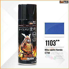 Mua Sơn xịt Samurai Kurobushi - MÀU XANH KIM LOẠI 1103 (400ml)