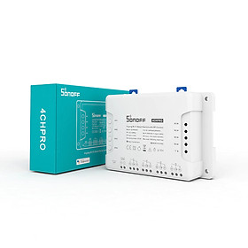 Công tắc thông minh SONOFF 4CH PRO R3 điều khiển từ xa qua WiFi và RF 4 kênh