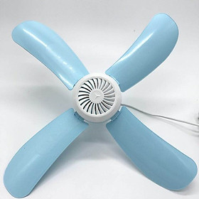 Mua Quạt trần mini 4 cánh to dài 23cm  bầu tròn đường kính 12cm
