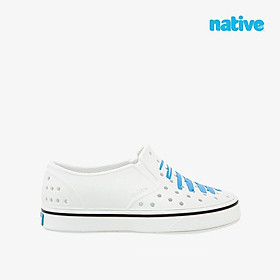 Giày Lười Trẻ Em NATIVE Miles Print Junior - Shell White/ Shell White/ Itty Bitty Blue Scribble - 32.5