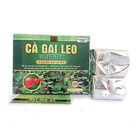 Mát gan - giải độc gan - hạ men gan CÀ GAI LEO GOLD TEX Hộp 50 VNM - Rostex