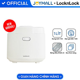 Nồi cơm điện 1L Bianco LocknLock EJR364IVY, Hàng chính hãng, Bảng điều khiển rõ, Đa chức năng, Giữ ấm - JoyMall