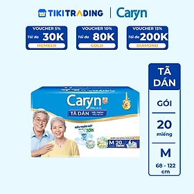 Tã Dán Siêu Thấm Caryn Gói Siêu Lớn M20 (20 Miếng)
