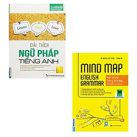 COMBO 2 quyển sách Giải thích ngữ pháp tiếng anh - Mindmap English Grammar Ngữ pháp tiếng Anh bằng sơ đồ tư duy