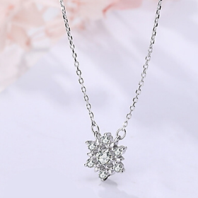 Dây chuyền bạc 925 bông tuyết lung linh nhẹ nhàng xinh đẹp, đầy cá tính, mang lại nhiều may mắn