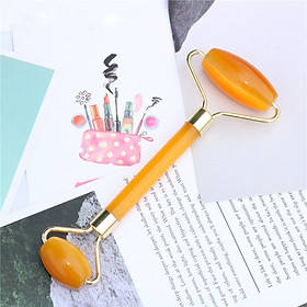 Cây Massaege Mặt Bằng Đá Thạch Anh Kim Tiền Jewelry - Hấp Thụ Ion Xấu - Giảm Stress - Cảm Giác Mát Lạnh