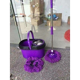 Mua Bộ Lau Nhà 360 Độ Lồng Inox Màu Tím