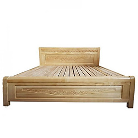 Giường Ngủ HT21 Gỗ Sồi Nga Nguyên Khối