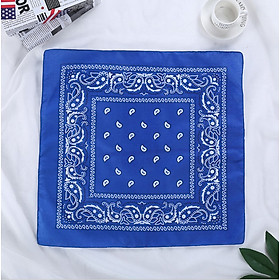 Khăn bandana turban vuông thời trang hàn quốc siêu nhiều màu tăng thêm điểm nhấn đầy tinh tế - Xanh dương đậm