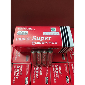 PIN MAXELL R6PAR4P SUPER POWER ACE SIZE AA ĐỎ - VỈ 4 VIÊN hàng chính hãng