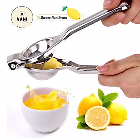 Mua Dụng cụ kẹp ép chanh  vắt chanh  lấy nước cốt Chanh - Tắc - Quýt lọc bỏ hạt cầm tay tiện dụng bằng inox cao cấp