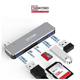 Mua Hub Chuyển Đổi Type C to TF/SD/USB 3.0/USB 2.0- Hàng Chính Hãng Tamayoko