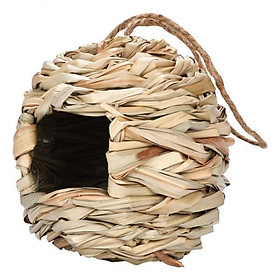 2-4pack Hummingbird Bird House Natural Bamboo BirdHouse Hand Woven Hut for