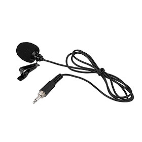 Mini Portable Clip-on Lapel Lavalier Hands-free 3.5mm External Screw Lock Jack Microphone Mic for Computer PC Laptop