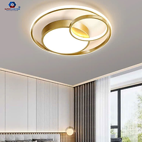 Đèn mâm trần trang trí SuperVilighting ĐM-OPTR điều khiển 3 chế độ màu phòng khách đèn ốp nổi bàn ăn