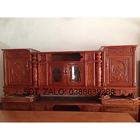 Kệ tv gỗ gõ 2m2 giá thật