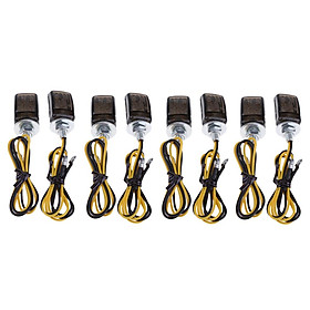 8pcs LED Turn Signals Light Mini Turn Signals Small Indicators Left & Right