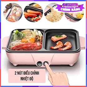 Mua Bếp Lẩu Nướng 2 Ngăn Vouller Đa Năng Mini Lẩu Nướng  Điều Chỉnh Nhiệt Độ  Chống Dính Cao Cấp Siêu Sale - Hàng Chính Hãng