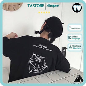 Áo Phông Unisex TVSTORE Áo thun tay lỡ form rộng unisex - phông nam nữ oversize - T shirt hình học