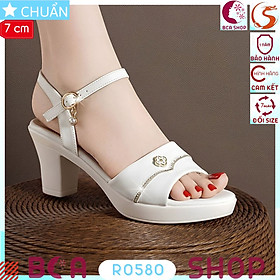 Giày công sở nữ kiểu xăng đan 7p RO580 ROSATA tại BCASHOP nhu mì nhưng sang trọng và dịu dàng