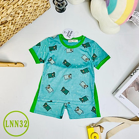 Bộ Cộc Tay Cho Bé LNN32 Đồ Bộ Thun Lạnh Cao Cấp Mềm Mịn Thoáng Mát Hàng Chuẩn Loại 1 MINKY MOM Dễ Chịu, Thoải Mái Cho Bé