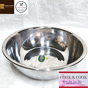 Mua Chậu inox thau inox loại dày đủ size 20  22  24  26  28  30  32  34  36  38 cm