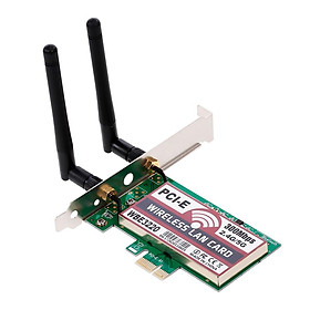Thẻ mạng WIFI LAN không dây với ăng-ten độ lợi cao Chức năng AP Thẻ bộ điều hợp PCI-E 300M