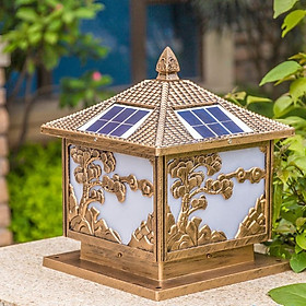 Mua Đèn trụ cổng năng lượng mặt trời hình Cây Tùng HT692D