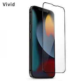 [HÀNG CHÍNH HÃNG] Kính Cường Lực cho iPhone 13/14 Series UNIQ OPTIX Vivid Clear bề mặt kính phủ chất kháng khuẩn - Trắng viền đen