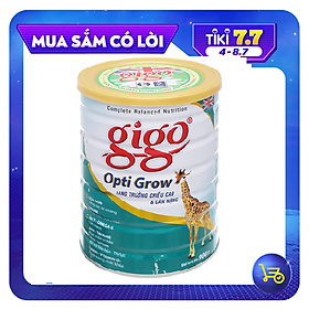 Sữa bột giúp tăng trưởng chiều cao cho trẻ từ 1-17 tuổi Gigo Opti Grow 900 Gr