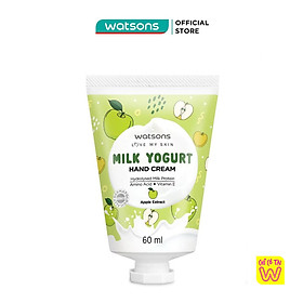 Kem Dưỡng Tay Watsons Milk Yogurt Hương Táo Hand Cream Apple Extract 60ml