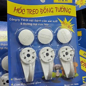Mua Bộ 3 móc treo tường đinh ghim không cần khoan chịu lực 10 kg