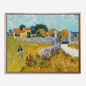 Mua Farmhouse in Provence (1888) – Tranh in canvas trang trí treo tường danh hoạ thế giới  (80×100 cm)