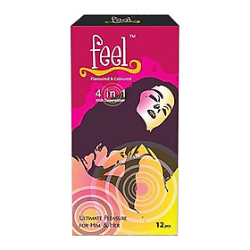 Bao cao su Malaysia Feel 4 in 1 - bao cao su kéo dài thời gian quan hệ (12 chiếc )