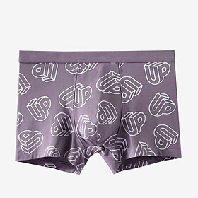 Sịp Đùi- Quần Lót Nam Boxer Cotton Siêu Mềm Form To Thoáng Khí Họa Tiết Chữ 3D K459